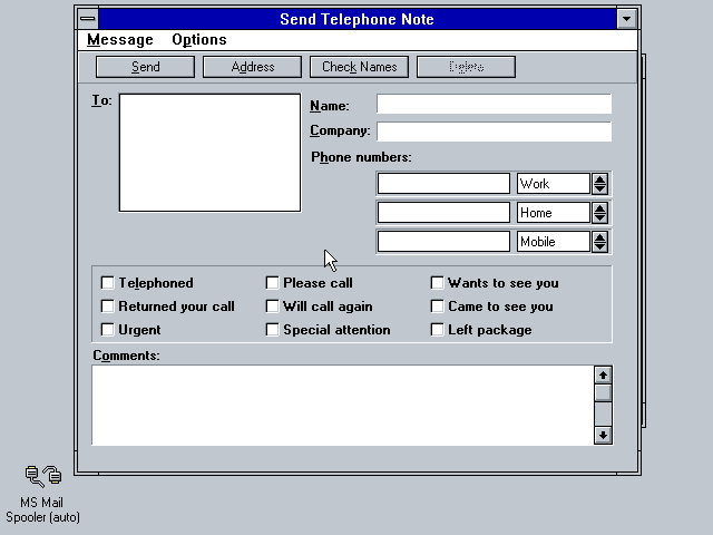 Microsoft Electronic Forms Designer - Sample 2